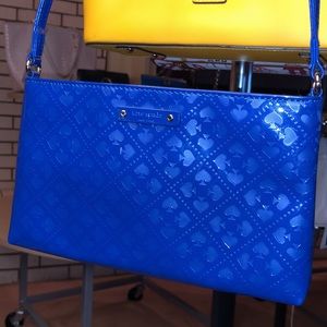 EUC Kate Spade Blue Patent Leather Crossbody